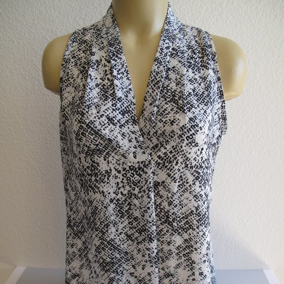 Violet & Claire Tops - VIOLET + CLAIRE White Leopard Print Top